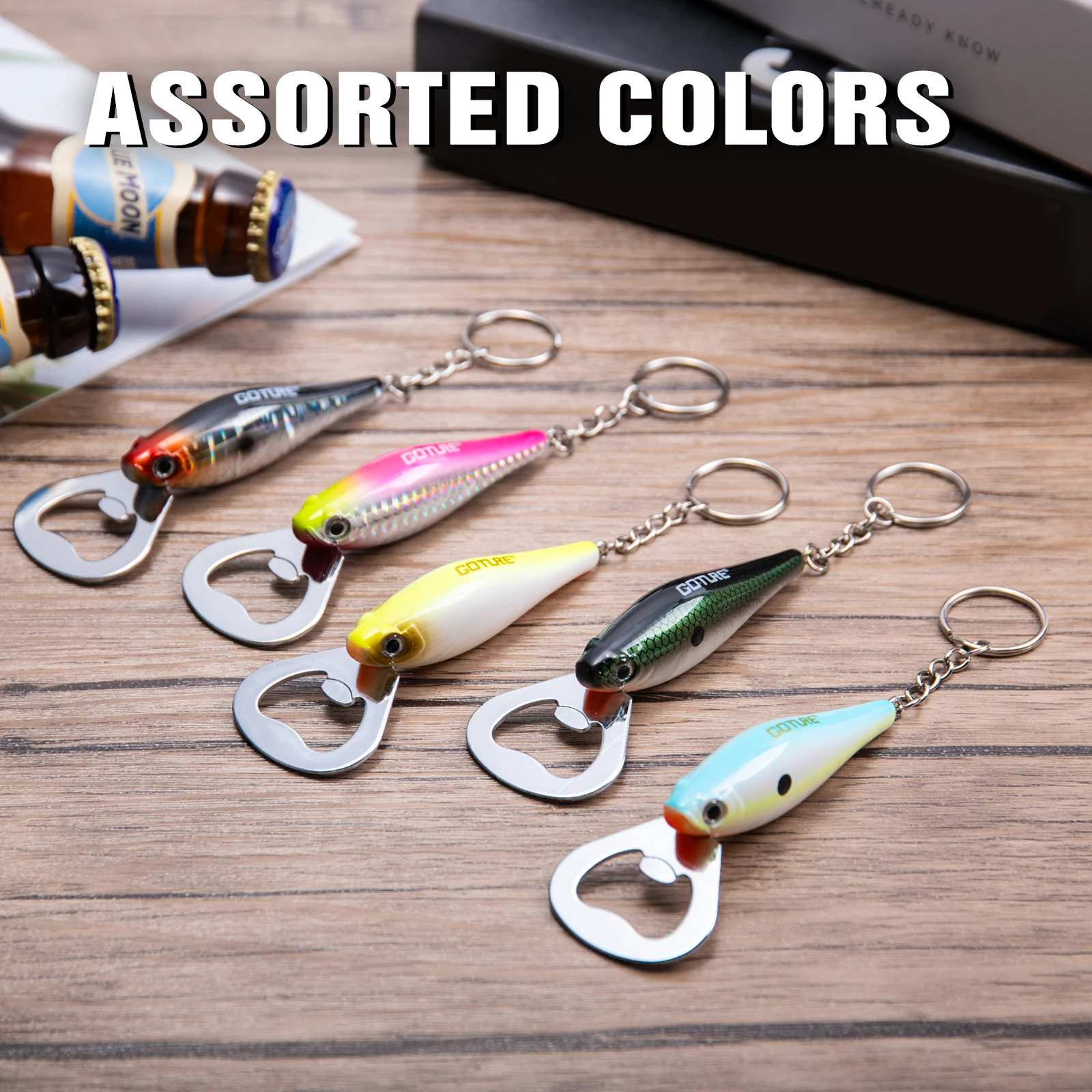 Fishing Lure Making Kit - Goture 낚시 루어 병따개, 탄소강 물고기