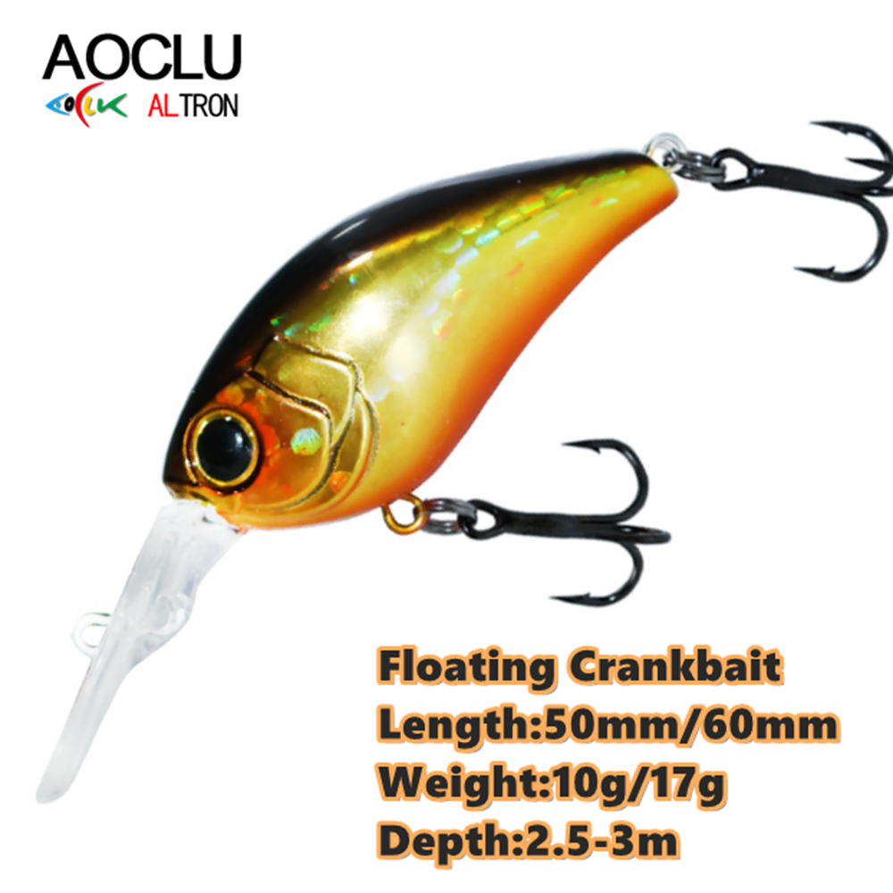 Fishing Lure Crankbait - AOCLU 플로팅 미노우, 하드 미끼 크랭크,