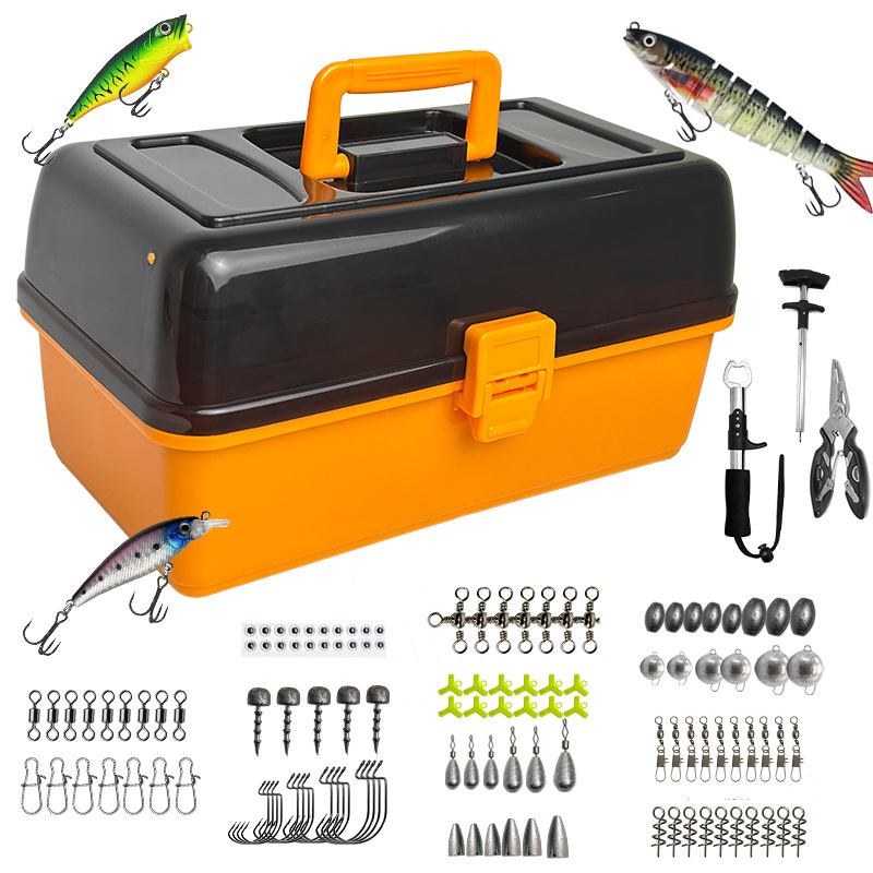 Fishing Lure Box - 대형 4단 야외 낚시용 소프트 베이트