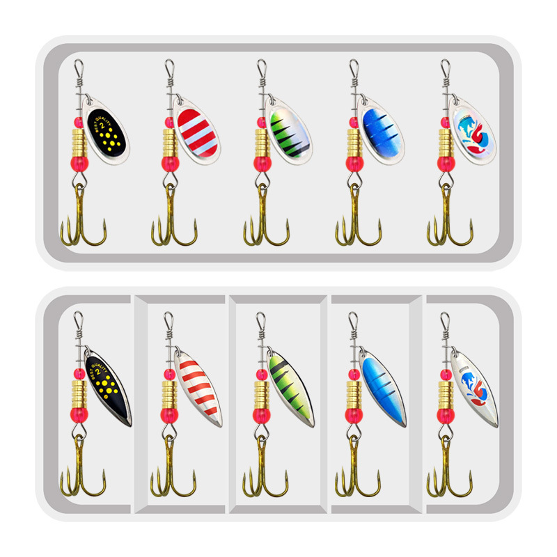 Fishing Lure Spoon - 낚시 루어 스피너 회전 스푼, 루어