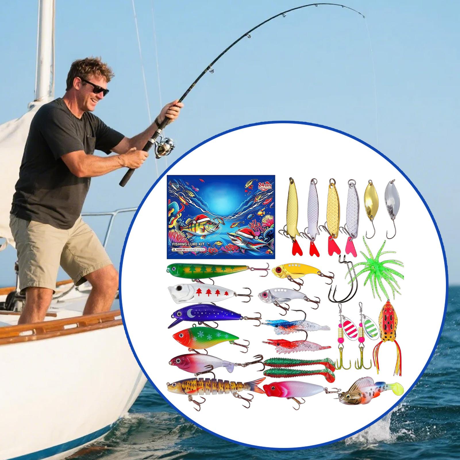 Fishing Lure Kit - 2026년 크리스마스 카운트다운 캘린더 24일 낚시