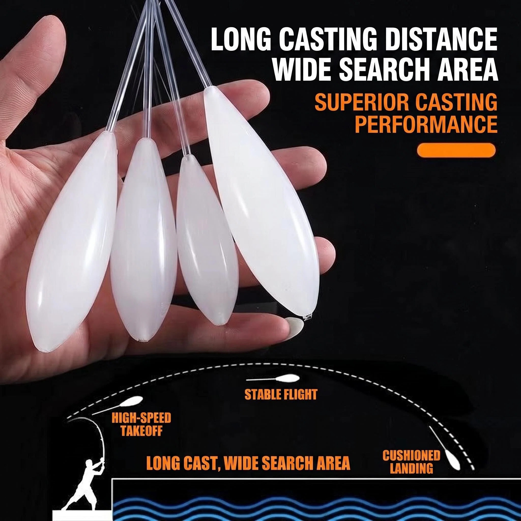 Fishing Lure Topwater - 낚시찌 상승형 슬로우 싱킹 어시스트 또는
