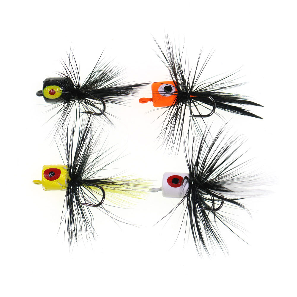 Fishing Lure Popper - 4개입 사이즈 # 10개의 베이스 팬피쉬