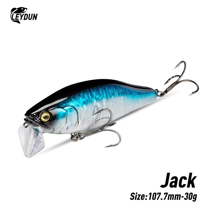 Fishing Lure Topwater - I-JACK 미노우 낚시 미끼 107.7mm 30g