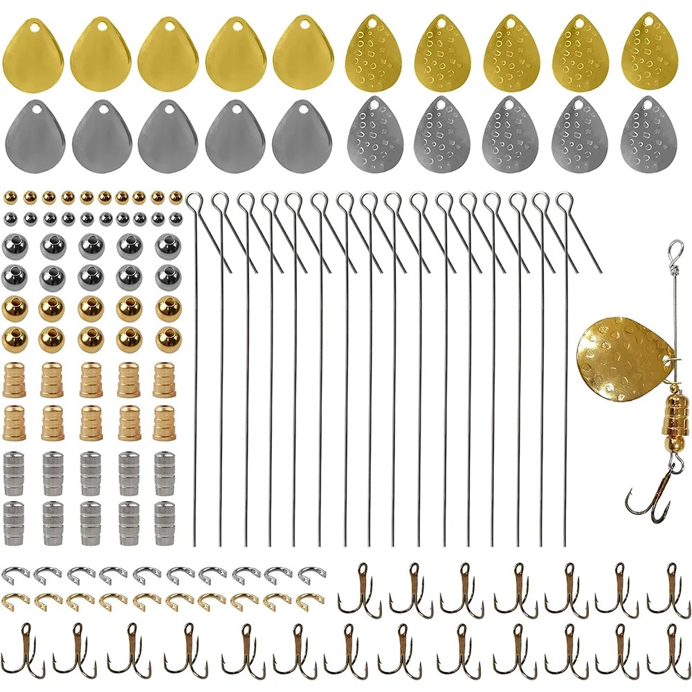 Fishing Lure Blade Bait - 140Pcs 낚시 미끼 만들기 키트 낚시