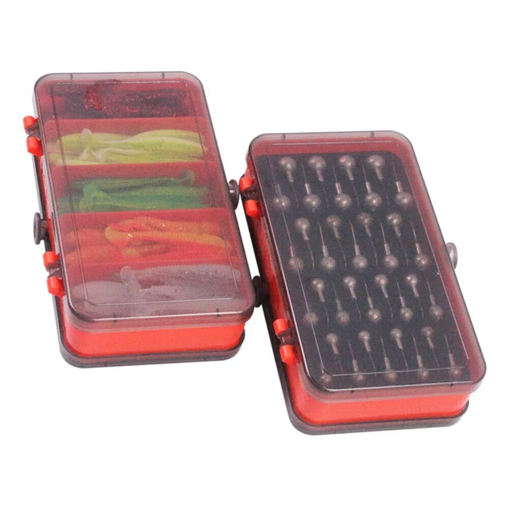 Fishing Lure Soft Plastic - 휴대용 양면 분할 미끼 상자 크랭크