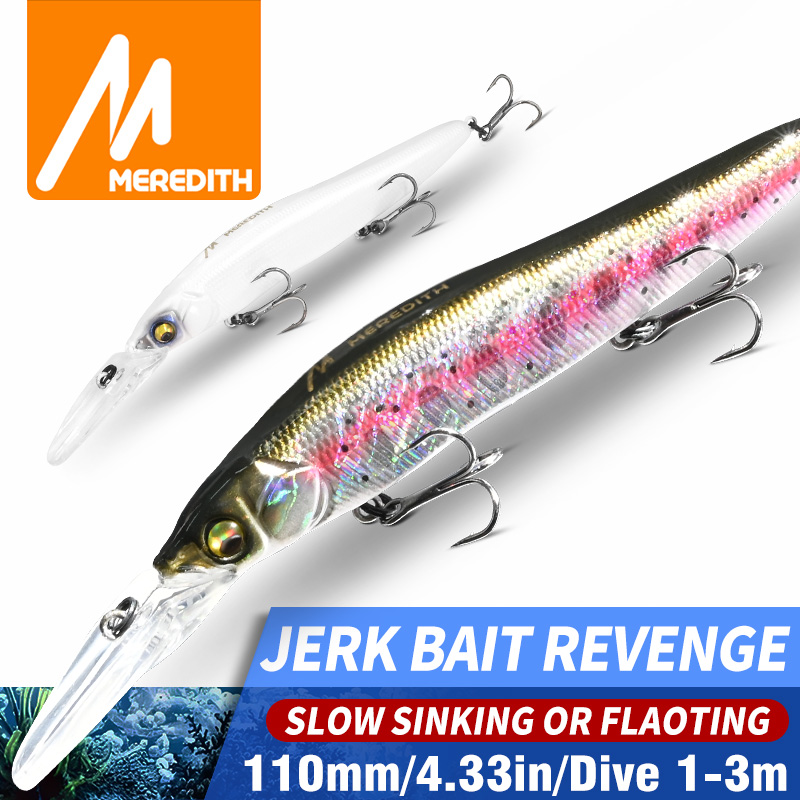 Fishing Lure Jerkbait - 메리디스 미노우 워블러 낚시 루어 110mm