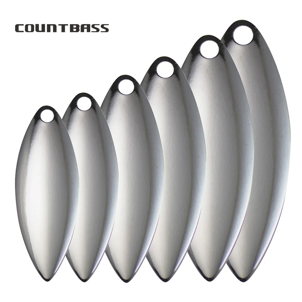 Fishing Lure Blade Bait - Countbass 50pcs 크기 1-6 니켈 강철
