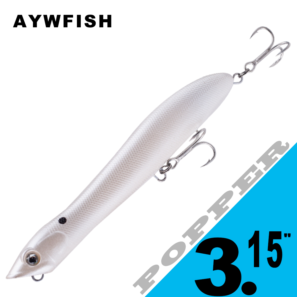 Fishing Lure Popper - AYWFISH 8CM 6.2G 베이비 포퍼 낚시는