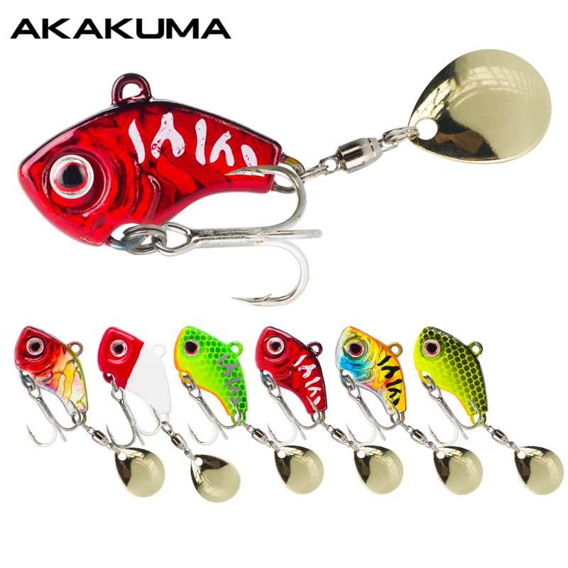 Fishing Lure Crankbait - 6PC 5g/7g/10g/14g/20g 회전형 메탈 바이브 싱킹