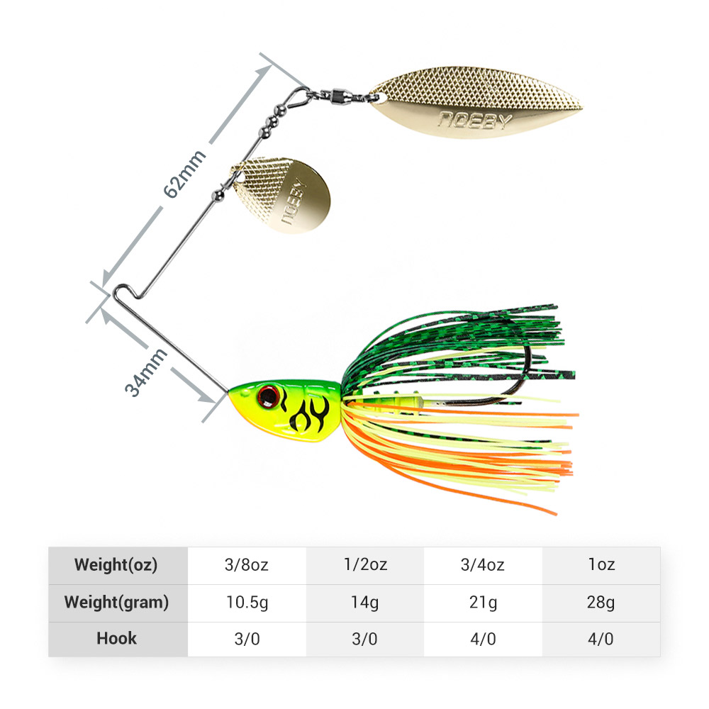 Noeby Spinnerbait 10.5g 14g 21 - Fishing Lure Blade Bait 리뷰 및 가격