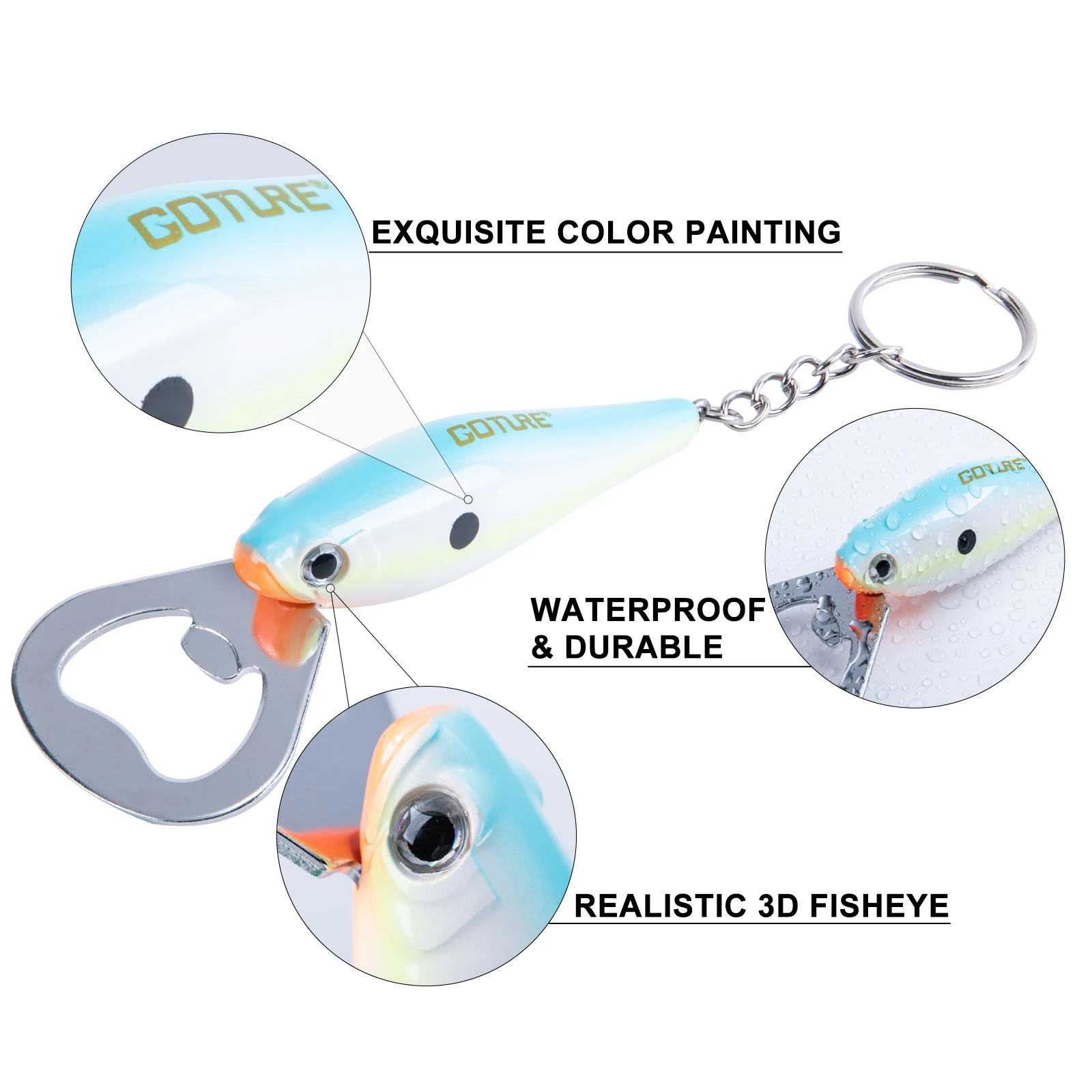 Goture 낚시 루어 병따개, 탄소강 물고기 패턴,  - Fishing Lure Making Kit 리뷰 및 가격