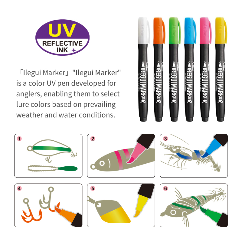 새로운 낚시 도구 UV 형광 페인트 펜, 소프트/하드  - Fishing Lure Making Kit 리뷰 및 가격