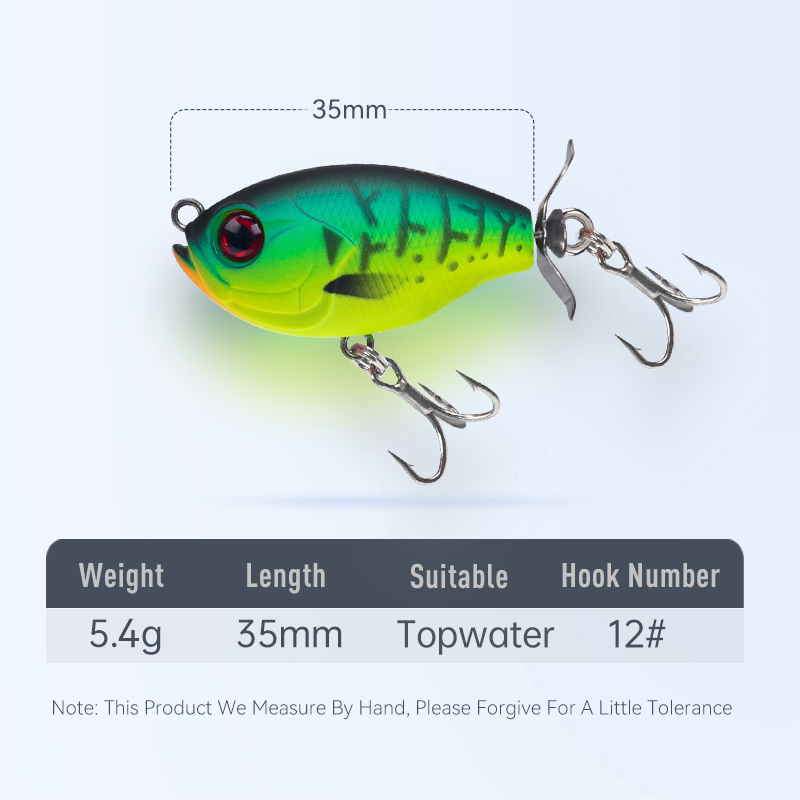 킹덤 프로펠러 탑워터 포퍼 낚시 루어 워블러, 송어 파 - Fishing Lure Popper 리뷰 및 가격