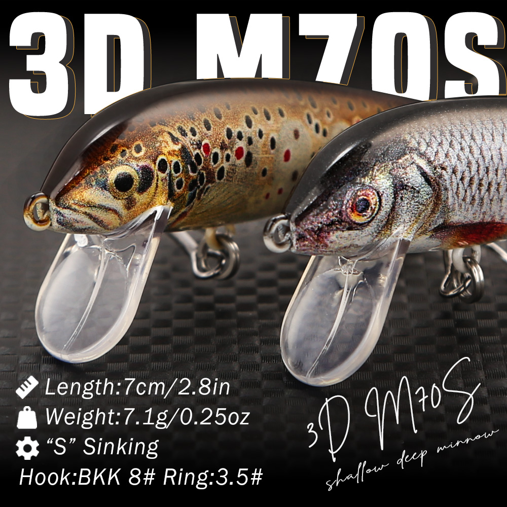 B&U 낚시 루어 싱킹 미노우, 3D 실물 같은 롱 캐 - Fishing Lure Swimbait 리뷰 및 가격