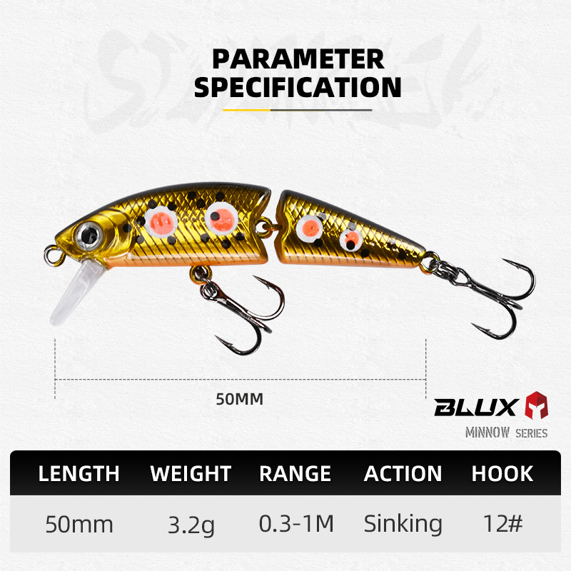 BLUX 박사. 미노우 조인트 50S Swimbait  - Fishing Lure Popper 리뷰 및 가격