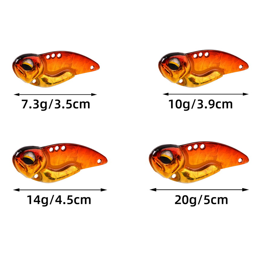 6개 메탈 VIB 낚시 루어 7.3g 10g 14g 2 - Fishing Lure Blade Bait 리뷰 및 가격