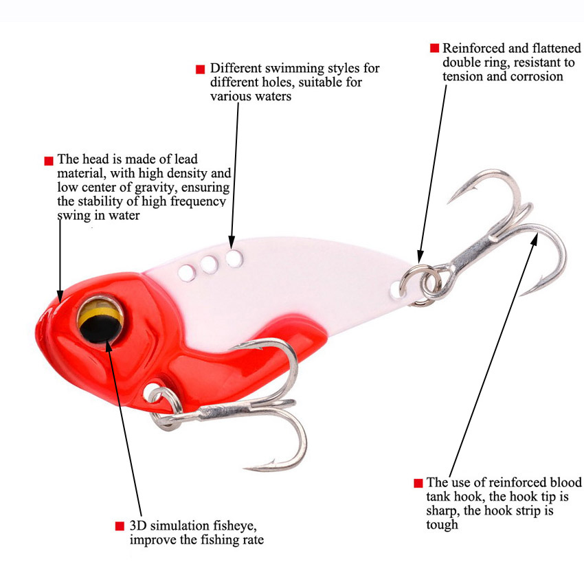 6개 메탈 VIB 낚시 루어 7.3g 10g 14g 2 - Fishing Lure Blade Bait 리뷰 및 가격