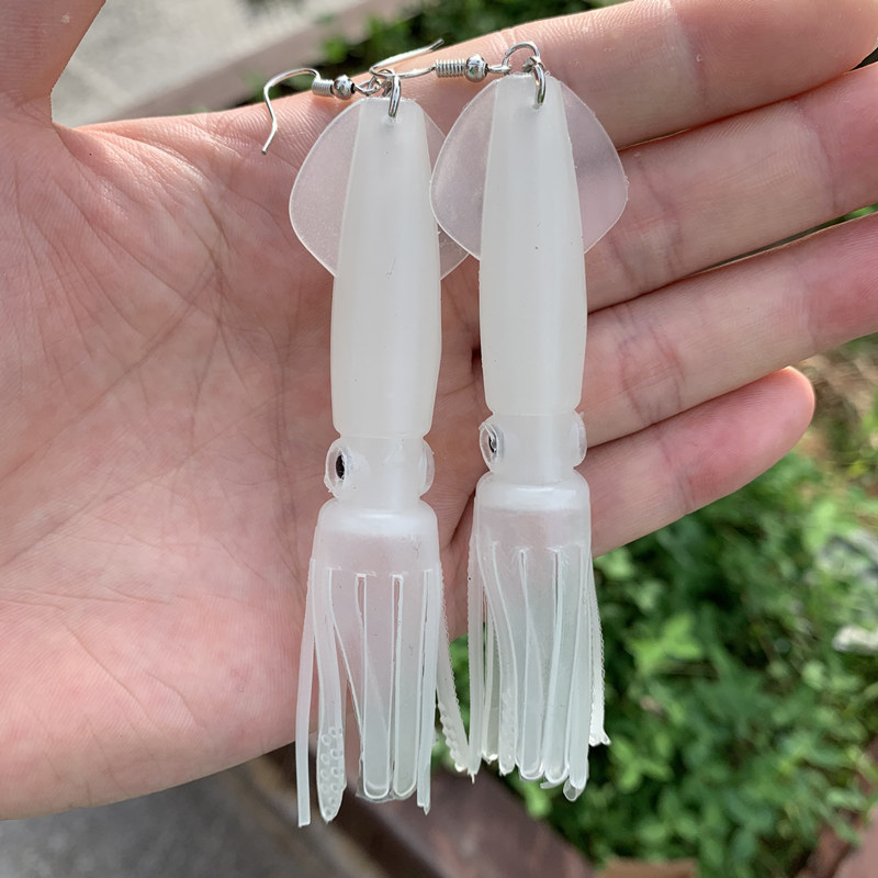 야광운/컬러 튜브 오징어 소프트 루어 낚시 장비 생체  - Fishing Lure Soft Plastic 리뷰 및 가격