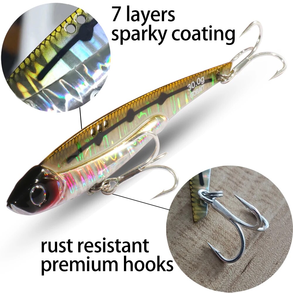 GOBAIT VIB 낚시 미끼 20g 25g 30g 금 - Fishing Lure Blade Bait 리뷰 및 가격