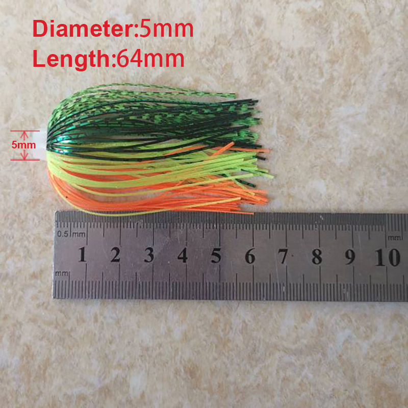 5 개/몫 88 가닥 64mm 실리콘 스커트 탄성 구멍 - Fishing Lure Buzzbait 리뷰 및 가격
