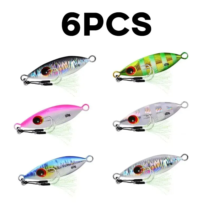 Inchiku 금속 지그 스푼 루어 6pcs 10-60 - Fishing Lure Buzzbait 리뷰 및 가격