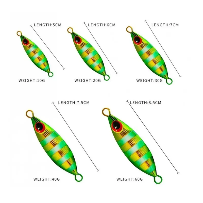 Inchiku 금속 지그 스푼 루어 6pcs 10-60 - Fishing Lure Buzzbait 리뷰 및 가격
