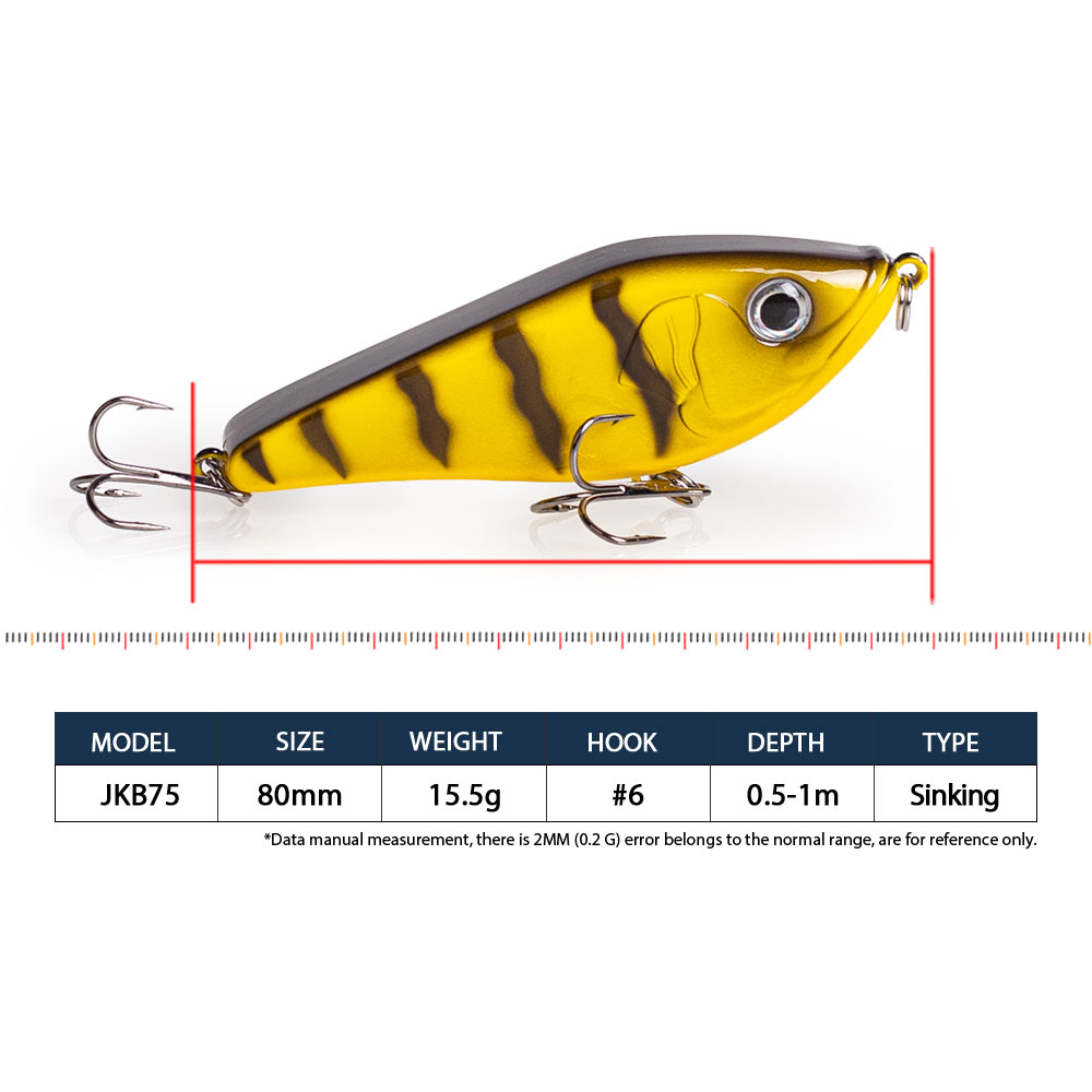 80mm/15.5g 머스키 저크베이트 파이크 낚시 루어 - Fishing Lure Jerkbait 리뷰 및 가격