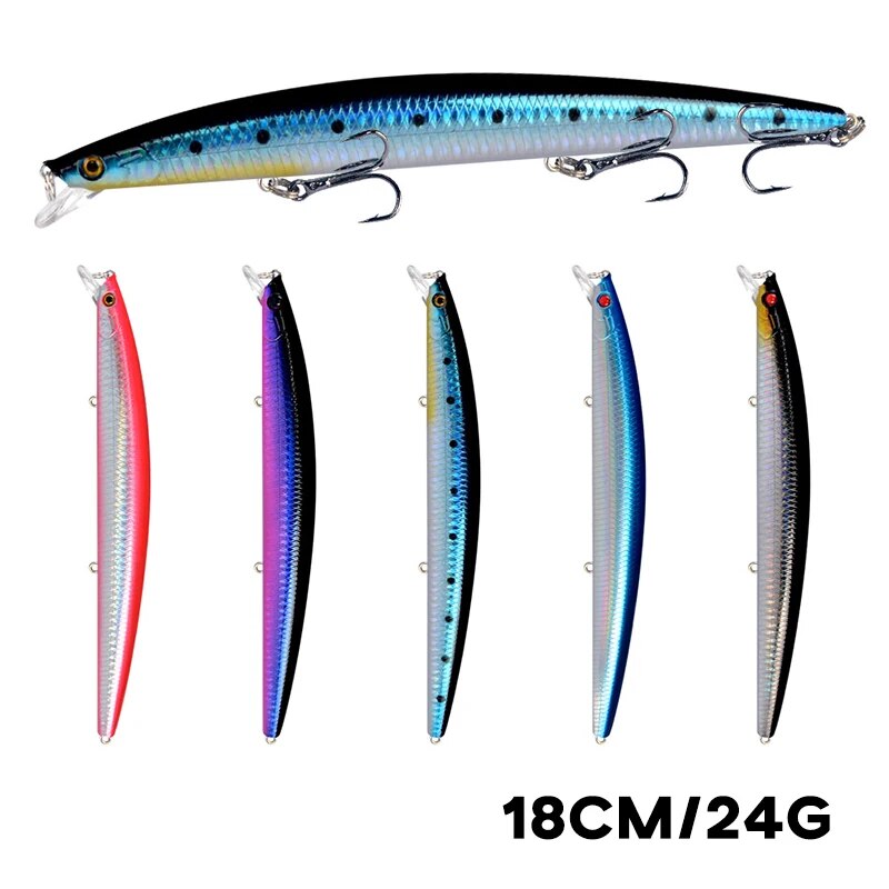 미노우 낚시 미끼 레이저 하드 인공 미끼 18cm 24 - Fishing Lure Crankbait 리뷰 및 가격
