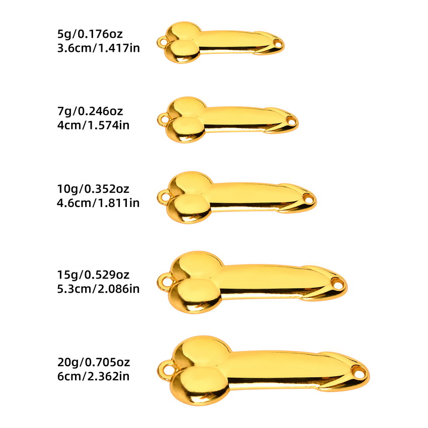 금속 숟가락 페니스 모양 낚시 미끼 5g 10g 15g - Fishing Lure Spoon 리뷰 및 가격