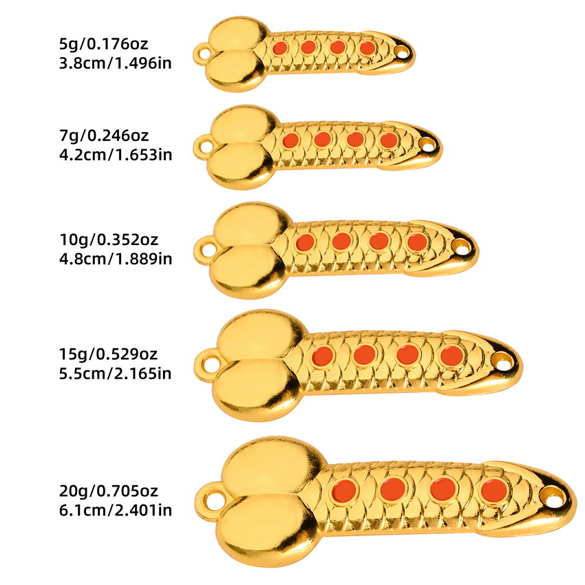 금속 숟가락 페니스 모양 낚시 미끼 5g 10g 15g - Fishing Lure Spoon 리뷰 및 가격