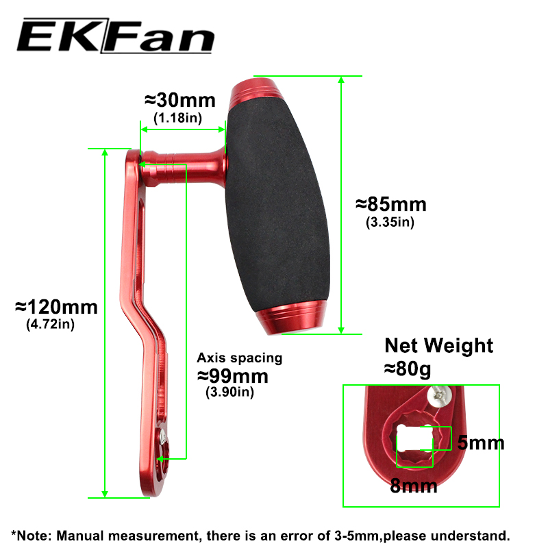 EKFan 120MM 알루미늄 합금 T-바 핸들 노브  - Fishing Lure Jig 리뷰 및 가격