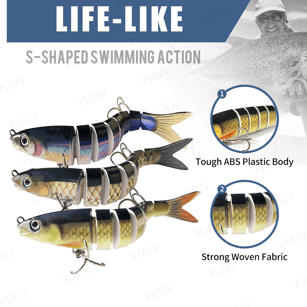 10개입 배스 송어용 멀티 조인트 스윔베이트 슬로우 싱 - Fishing Lure Popper 리뷰 및 가격