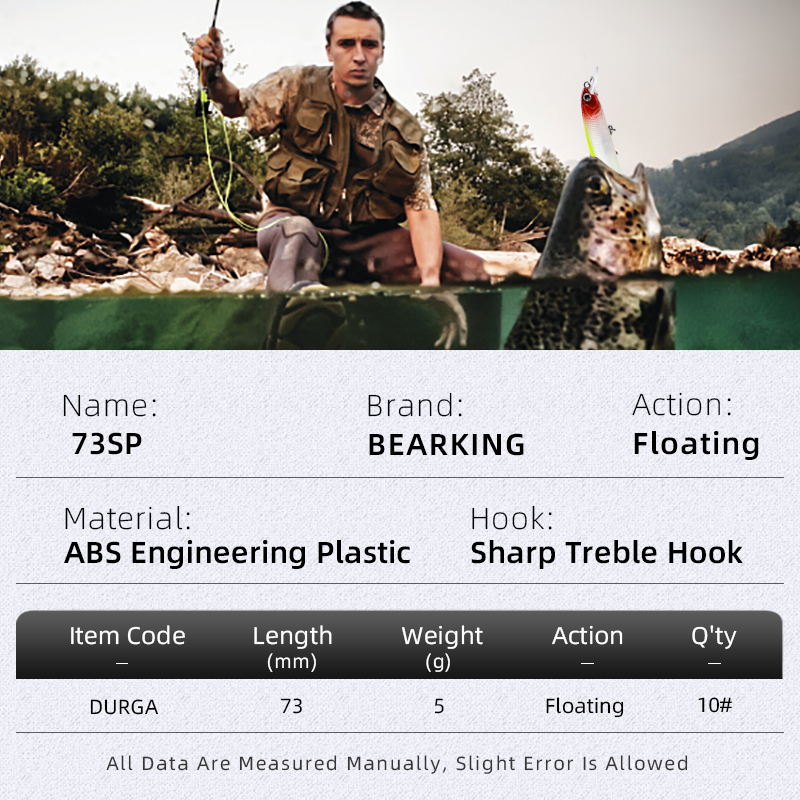 BEARKING 새 모델 73mm 5g 전문 품질 ma - Fishing Lure Crankbait 리뷰 및 가격