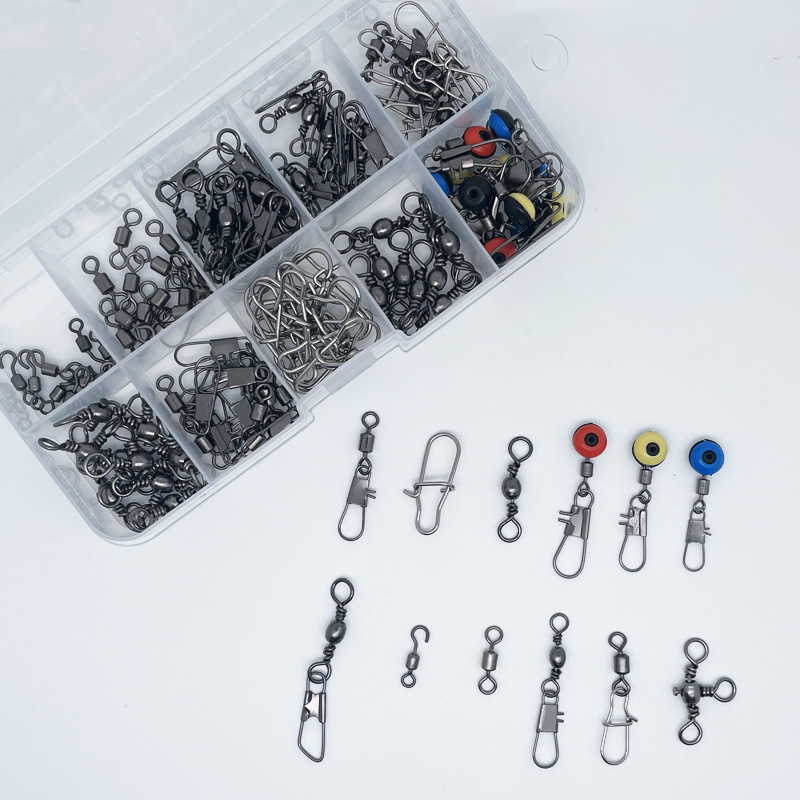 115개 낚시 스위블 커넥터 키트(박스 포함) - 볼  - Fishing Lure Making Kit 리뷰 및 가격