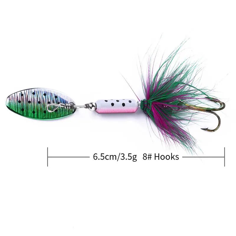 금속 VIB 미끼 1PCS 3.5g 깃털 장식 조각 W - Fishing Lure Spoon 리뷰 및 가격