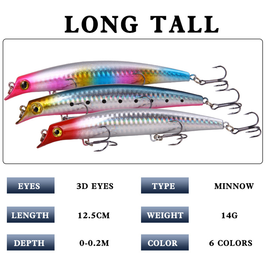 6pcs 크랭크베이트 낚시는 파이크 트롤링 잉어 낚시  - Fishing Lure Crankbait 리뷰 및 가격