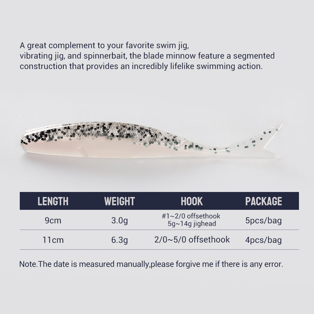 NOEBY 소프트 루어 블레이드 미노우 9cm 11cm - Fishing Lure Blade Bait 리뷰 및 가격