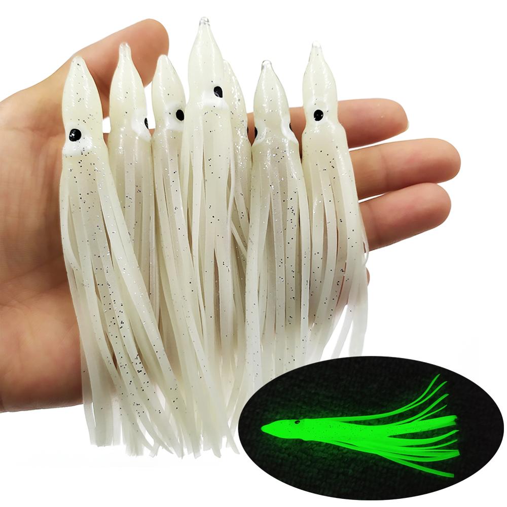 20개 야광 발광 문어 모양 소프트 스퀴드 루어 야간  - Fishing Lure Buzzbait 리뷰 및 가격