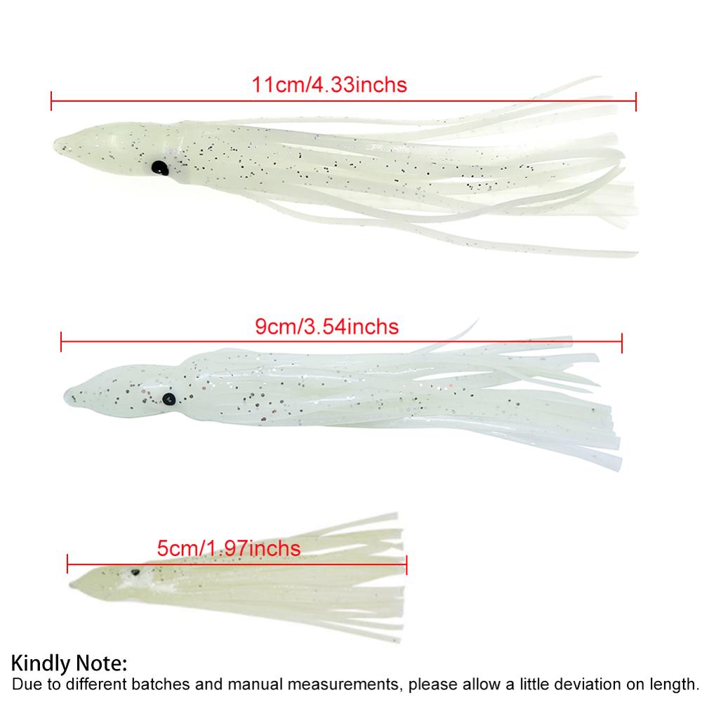 20개 야광 발광 문어 모양 소프트 스퀴드 루어 야간  - Fishing Lure Buzzbait 리뷰 및 가격