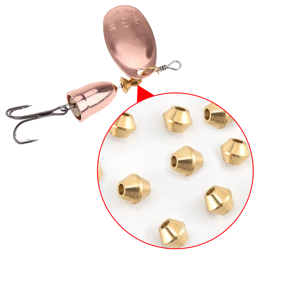 40개 DIY 루어 황동 낚시 구슬, 인라인 스피너 테 - Fishing Lure Spinner 리뷰 및 가격