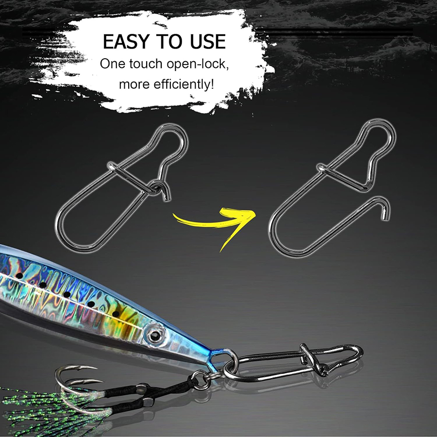 50Pcs 크랭크베이트 스냅 스테인레스 스틸 듀오 잠금 - Fishing Lure Crankbait 리뷰 및 가격