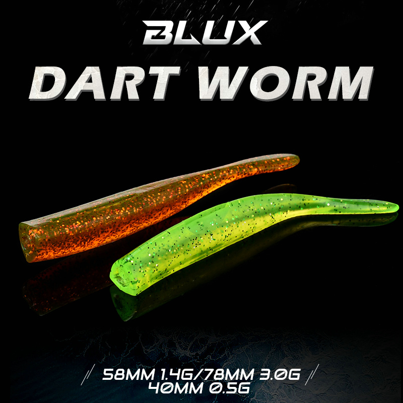 BLUX-신제품 다트 웜 소프트 미끼 58MM 78MM - Fishing Lure Spoon 리뷰 및 가격