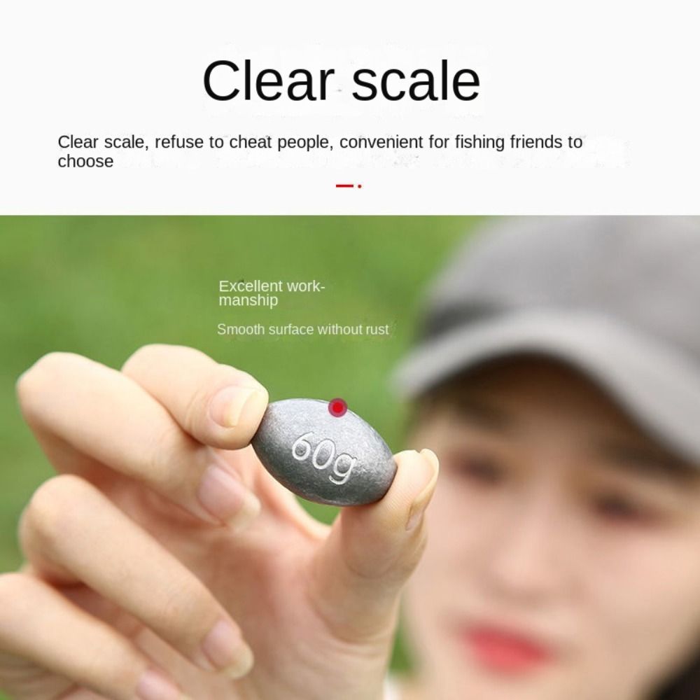플라스틱 플러그가 달린 낚시 리드 올리브 모양 싱커,  - Fishing Lure Accessories 리뷰 및 가격
