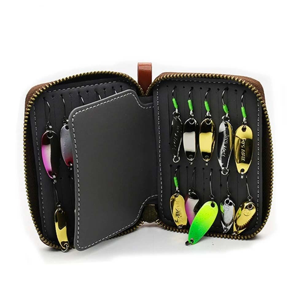 PU 가죽 루어 지갑 가방 휴대용 케이스 루어 보관 지 - Fishing Lure Spinnerbait 리뷰 및 가격