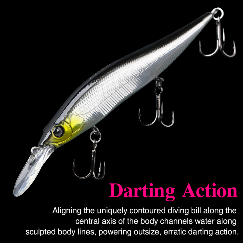 TSURINOYA 서스펜딩 미노우 저크베이트 AUROR - Fishing Lure Jerkbait 리뷰 및 가격