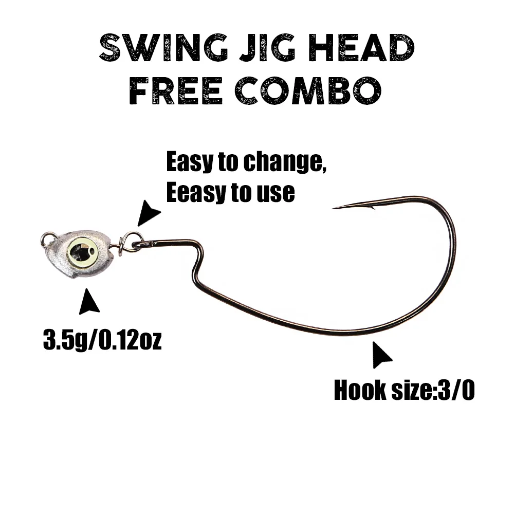 B&U 스윙 지그 헤드 체부라슈카 싱커 낚시 지그 헤드 - Fishing Lure Jig 리뷰 및 가격