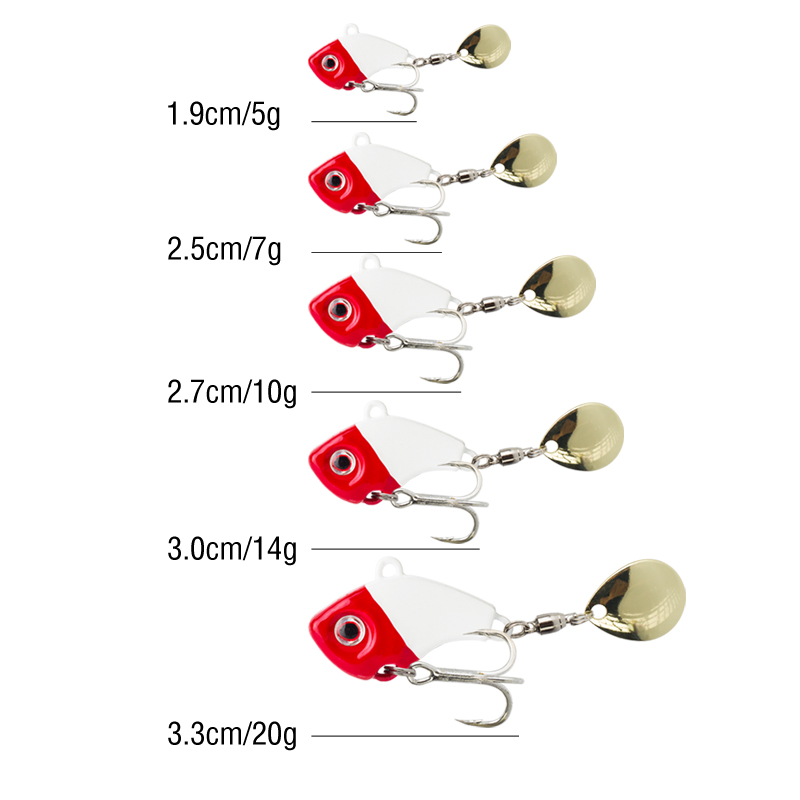 6PC 5g/7g/10g/14g/20g 회전형 메탈 바 - Fishing Lure Crankbait 리뷰 및 가격