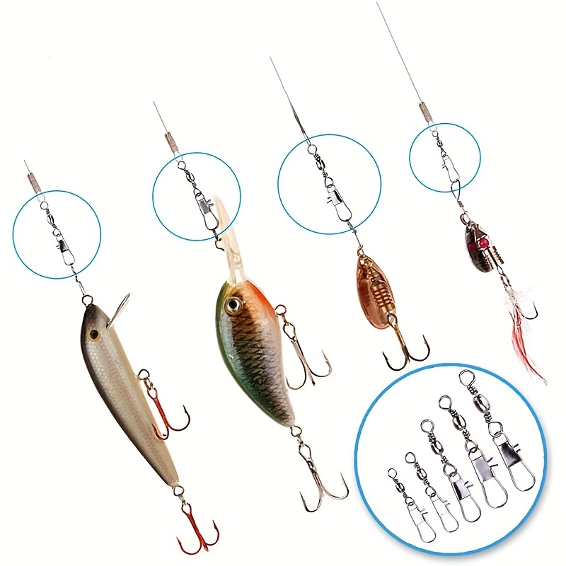 50/200개 배럴 스냅 스위블 낚시 액세서리, 볼 베 - Fishing Lure Accessories 리뷰 및 가격